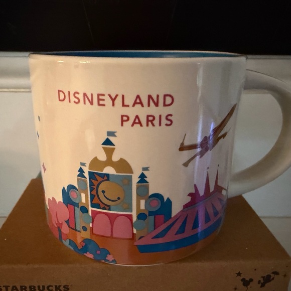 Starbucks Disneyland Paris Mug - Pink and Blue